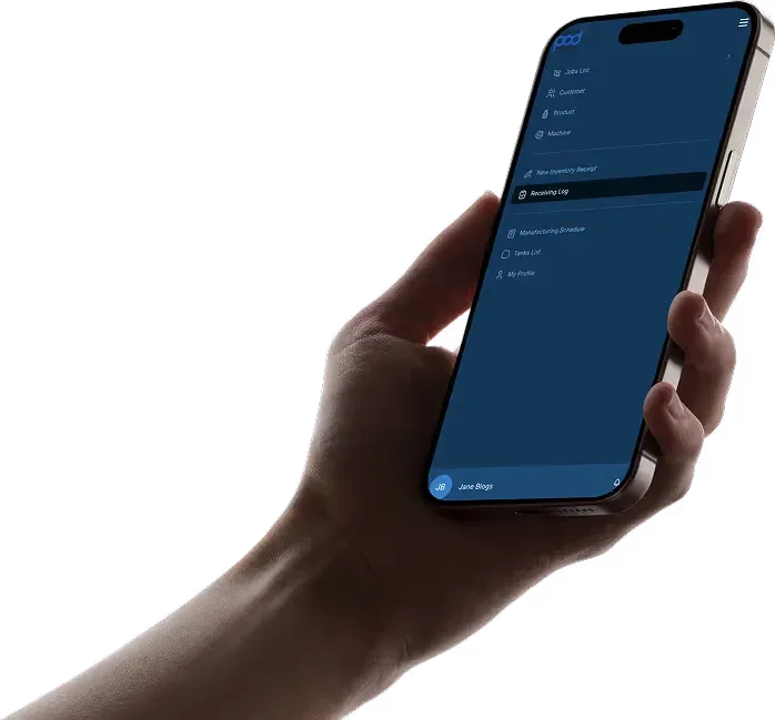 Packaging On Demand’s Rowmesh app on a phone