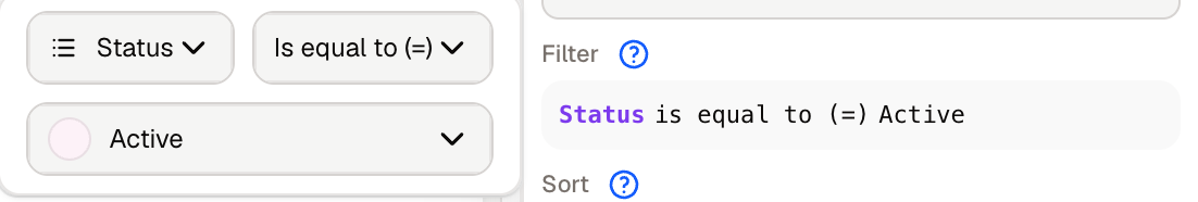 Editing a filter condition on the related table
