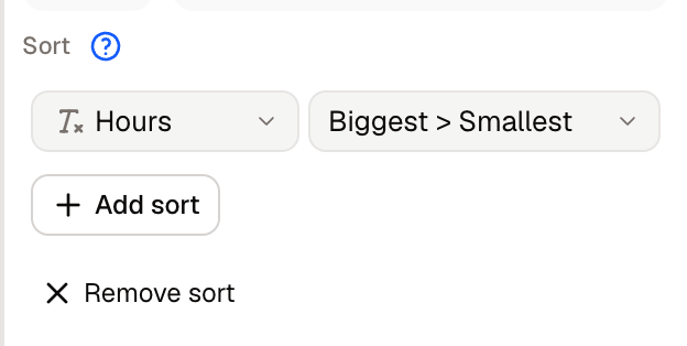 A sort rule on the related table, inside the lookup field editor